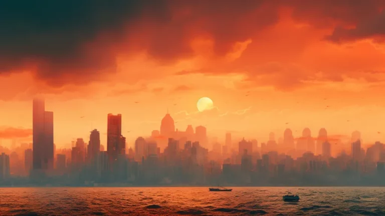 A city under a heatwave