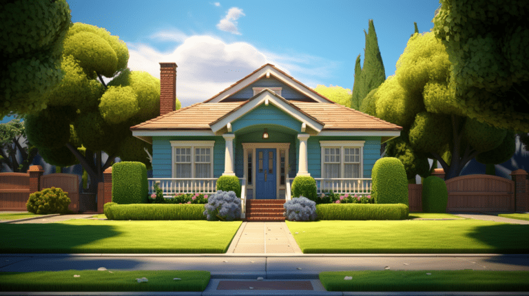 A house with nice curb appeal