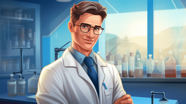 Man in a labcoat