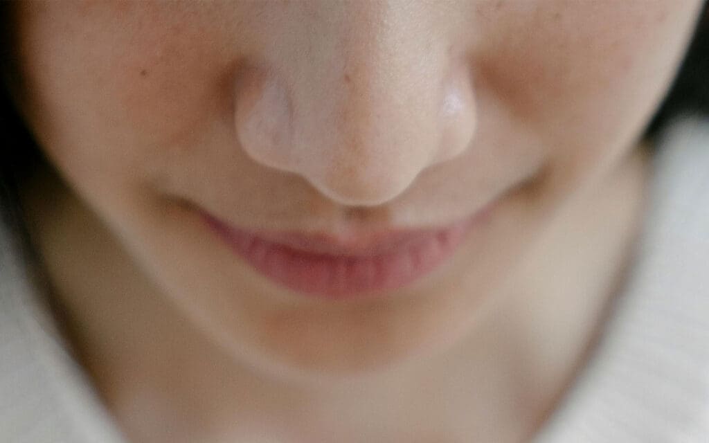 A woman's nose