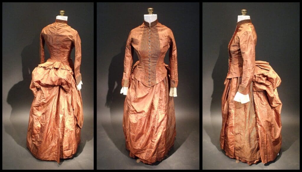 Victorian dress with cryptic note in pocket
