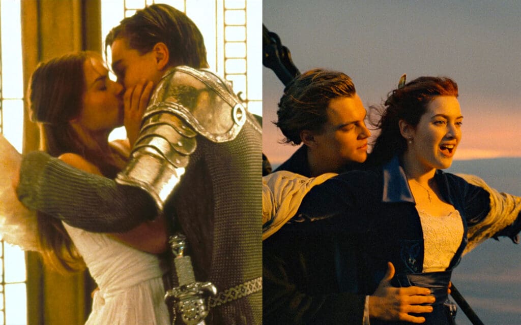 Claire Danes in Romeo + Juliet and Kate Winslet in Titanic