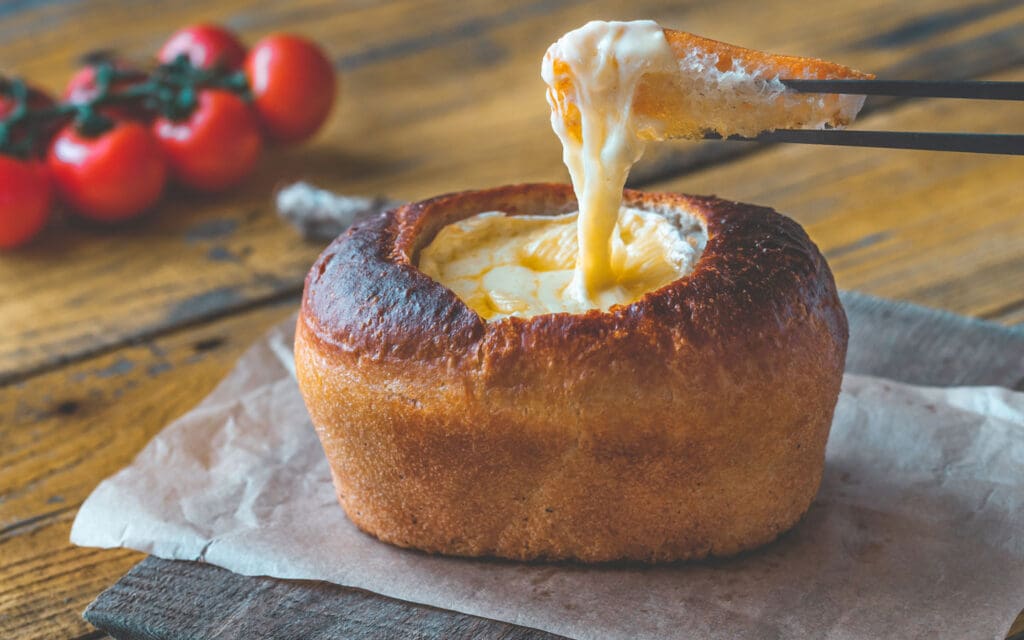 cheesy bread bowl