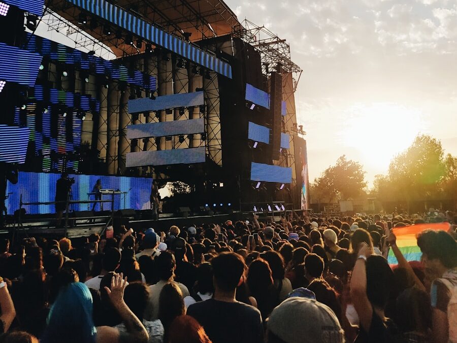 a large crowd of people at a concert