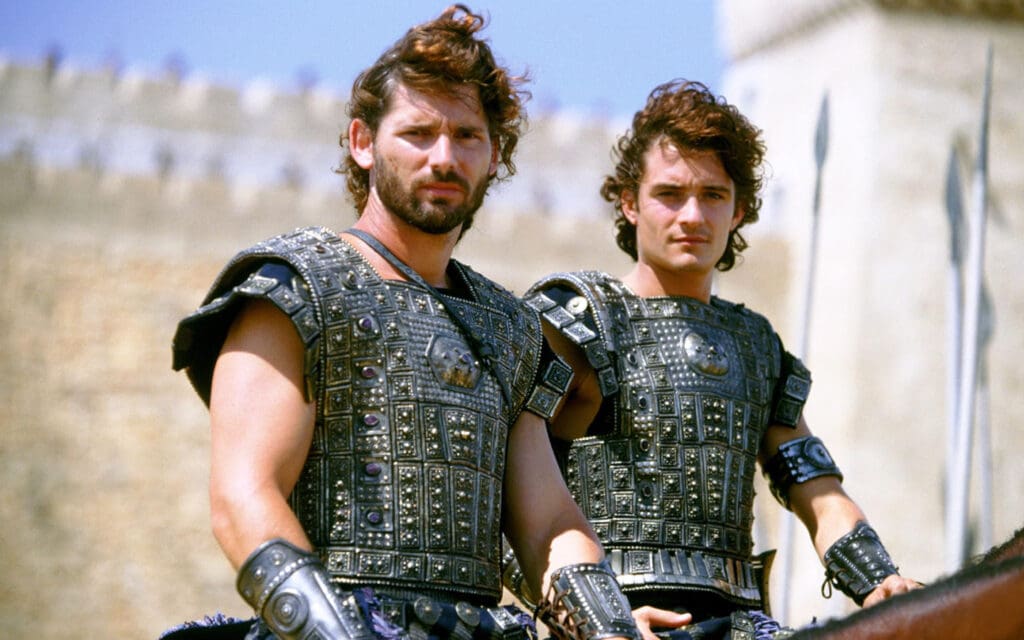 Eric Bana and Orlando Bloom in Troy