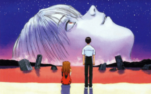 A screenshot from End of Evangelion