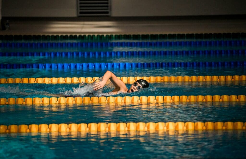 Swimming in an Olympic pool