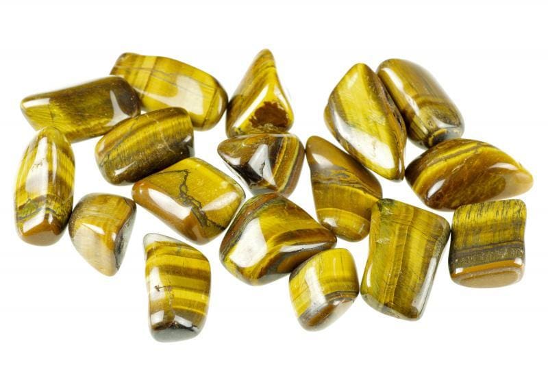 Tiger eye tumbled stone mineral