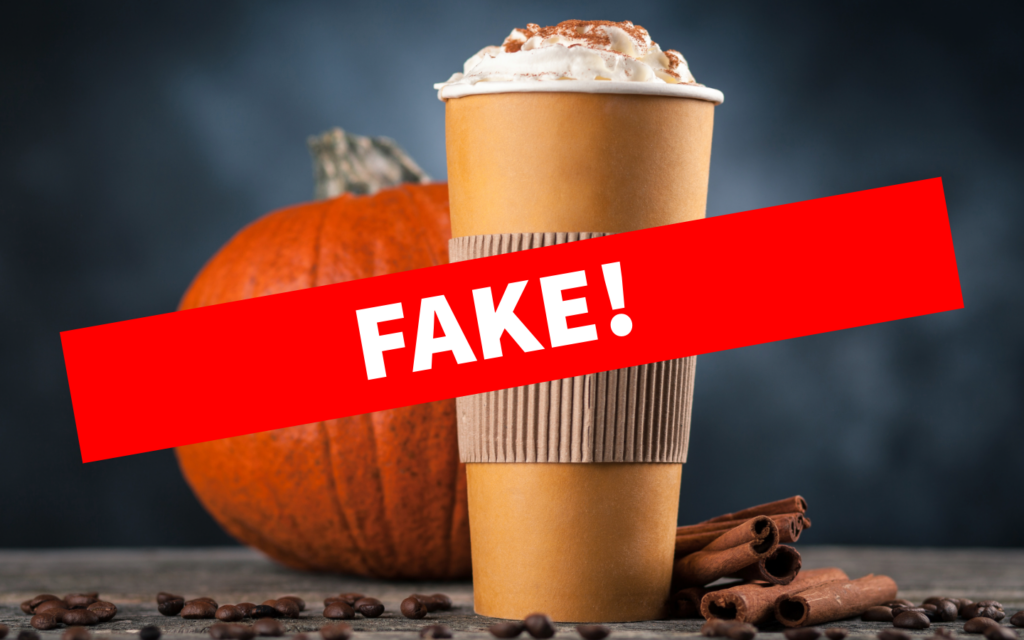 Adobe Stock, fake pumpkin flavor coffee