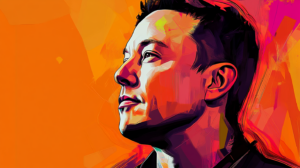 Depiction of Elon Musk