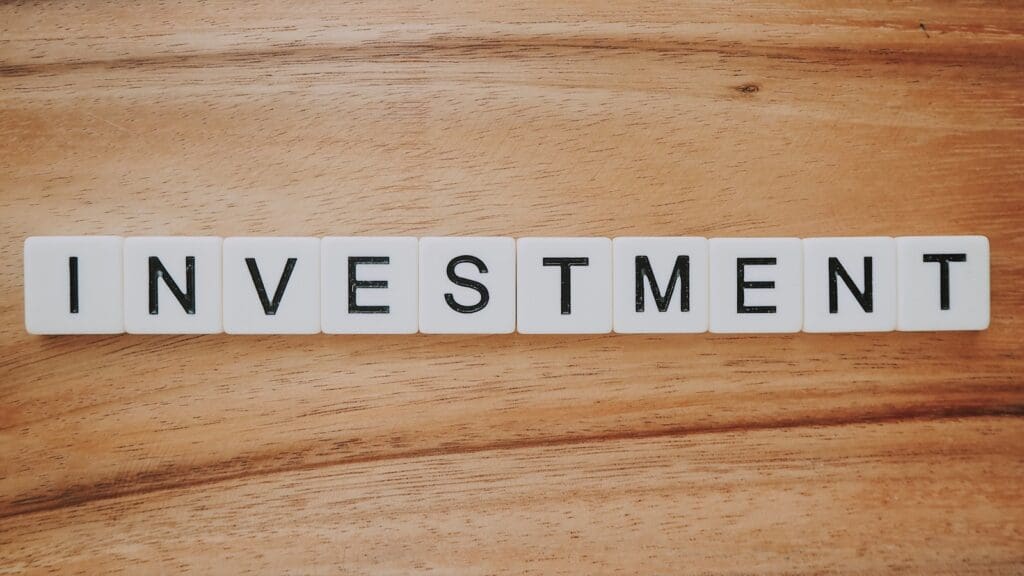 Investment Scrabble text