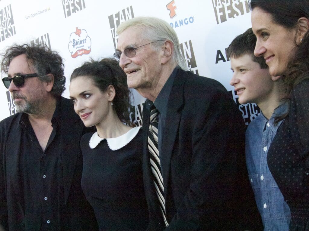 File:Frankenweenie premiere at the Fantastic Fest, Tim Burton, Winona Ryder, Martin Landau, Charlie Tahan 2.jpg