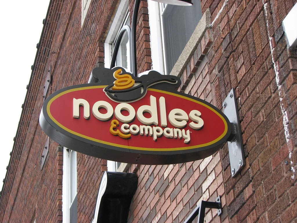 East Lansing, Michigan - Noodles and Company Sign