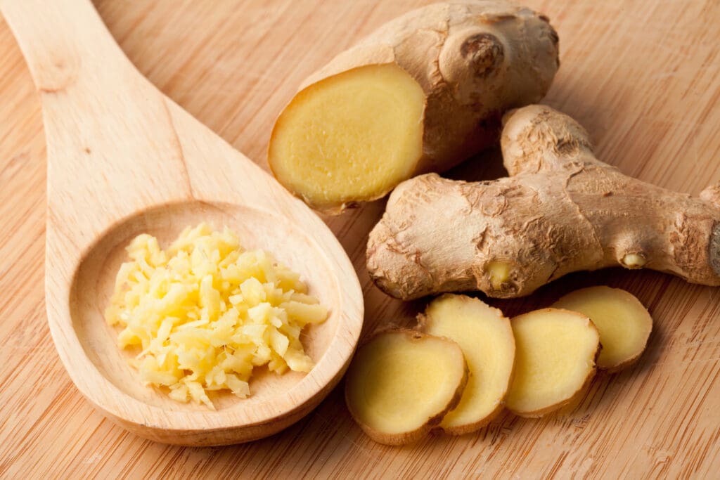 Different forms of ginger