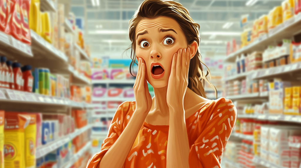 Shocked shopper