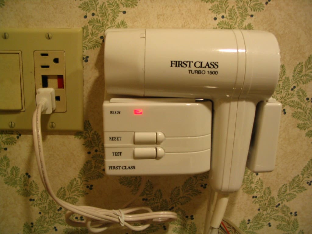 Hairdryer in the Hotel Room