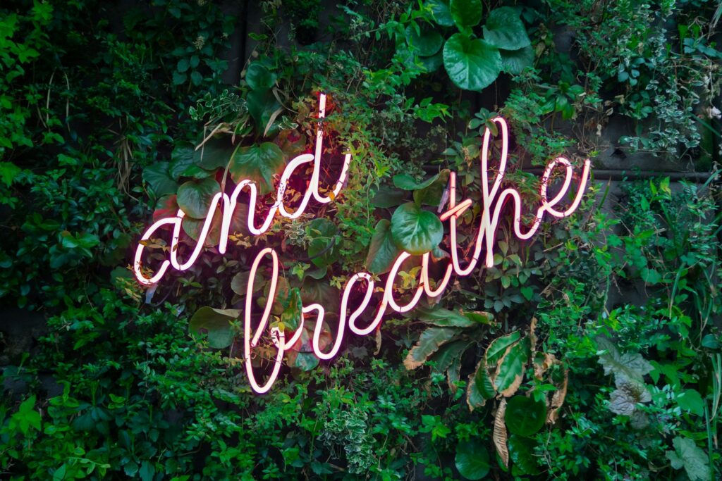 And breathe sign 