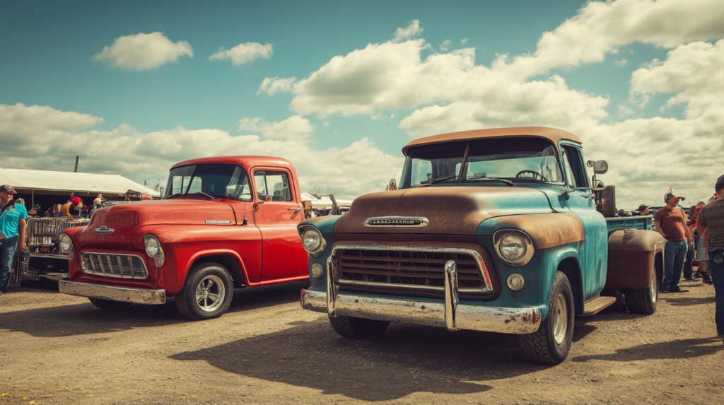 Classic pickup trucks