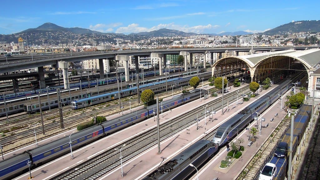 TGVs at Gare de Nice-Ville, Nice, Provence-Alpes-Côte d'Azur, France