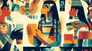 Ancient Egyptians with beer