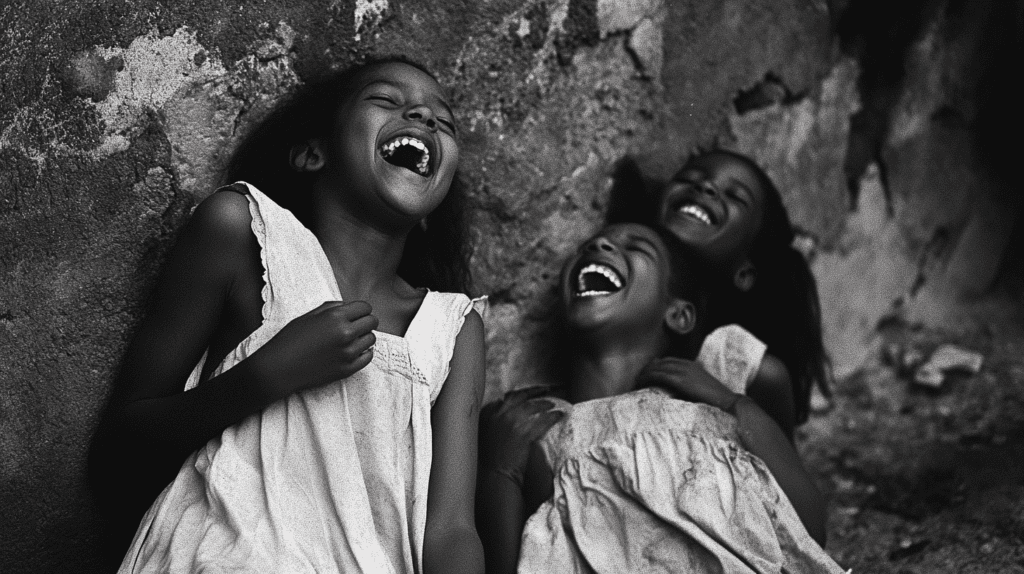 Laughing girls