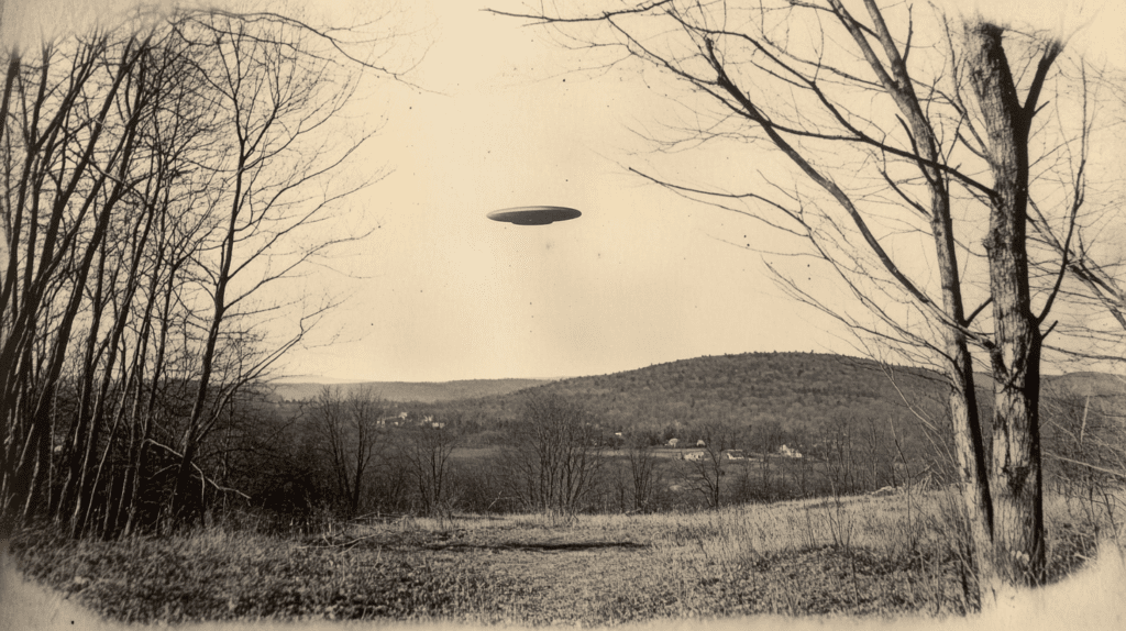 Old UFO photo (depiction)