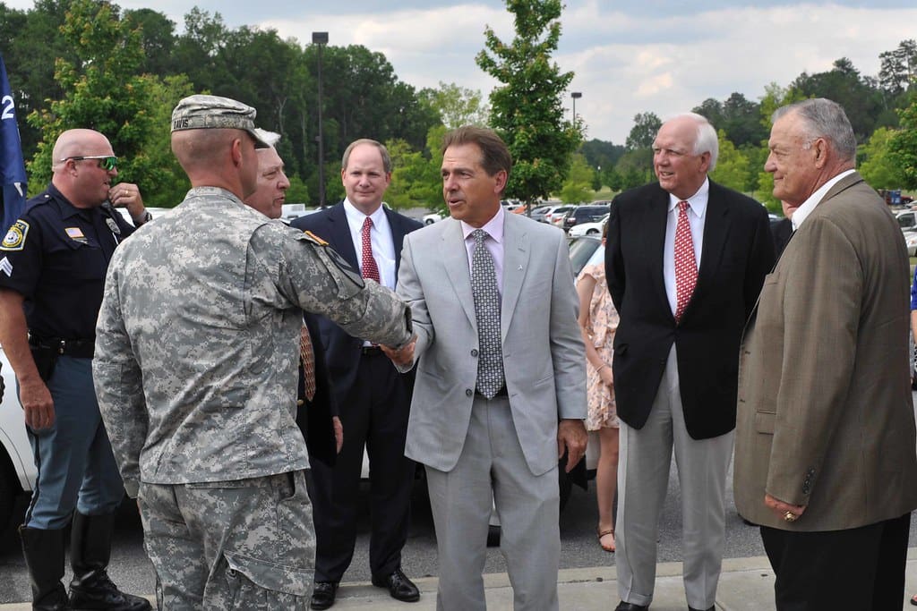 Alabama Football Coach Nick Saban Visits the NIM