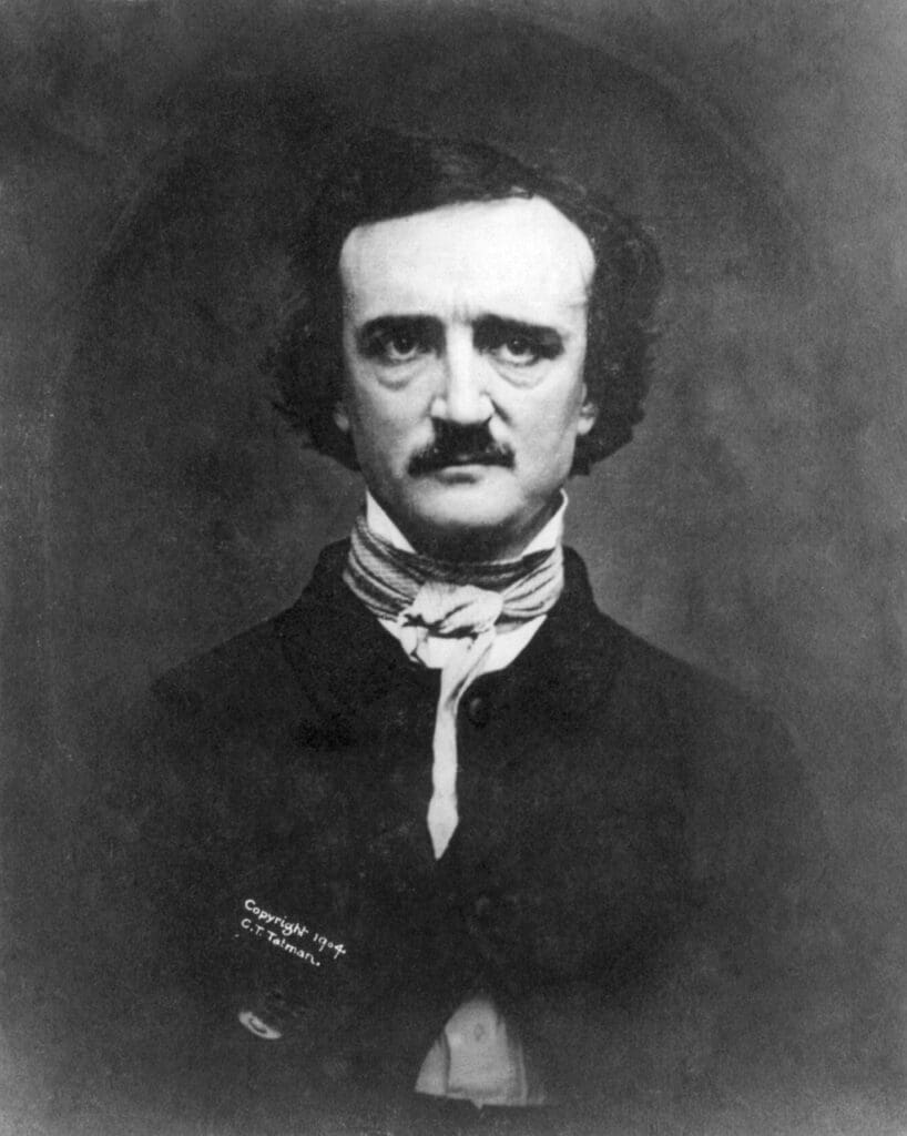 portrait, edgar allan poe, writer