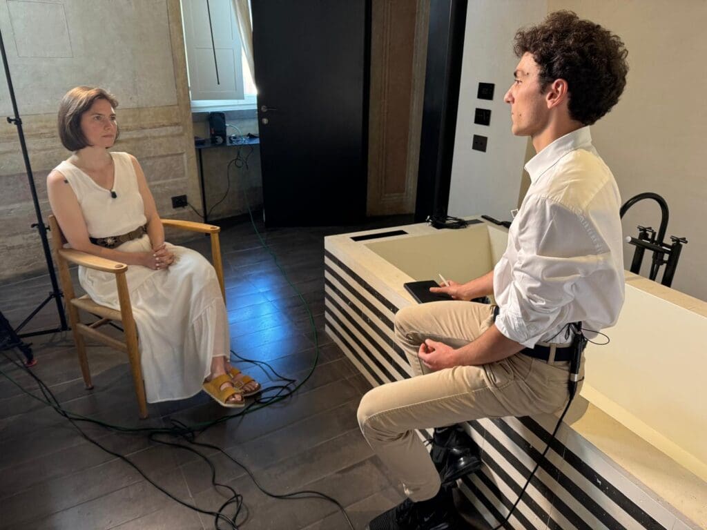 Amanda Knox and Simone Baglivo