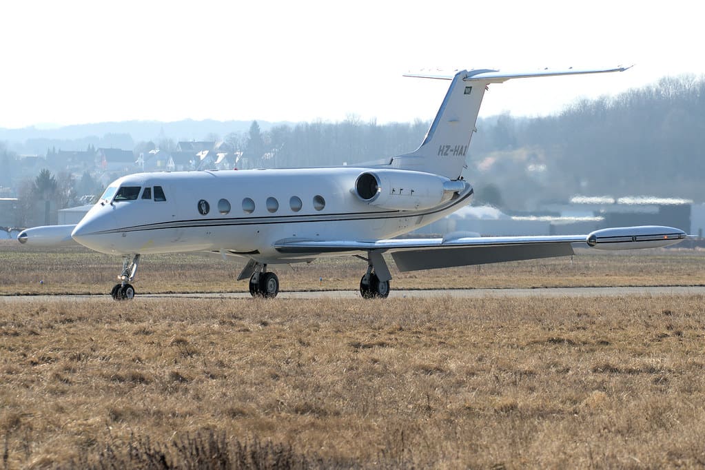 HZ-HA1 (cn 216) Grumman American G-1159 Gulfstream II-TT Harth Trading