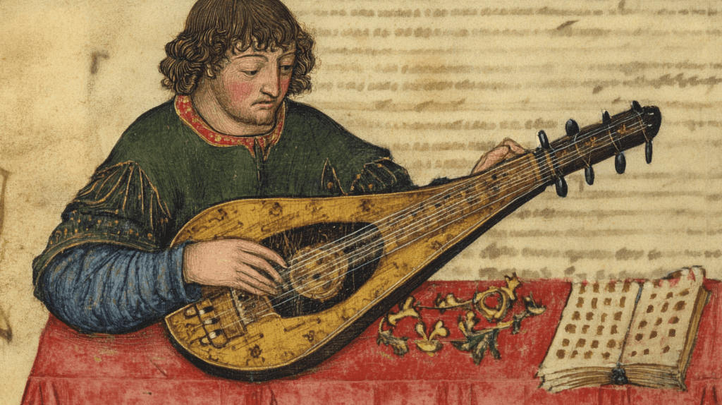 Artistic depiction of a Catgut Maker