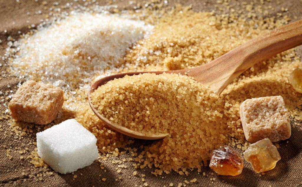 various types of sugar