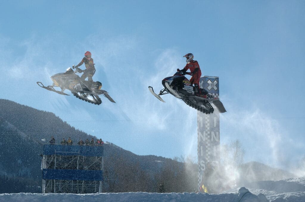 Snowmobile Hill Cross