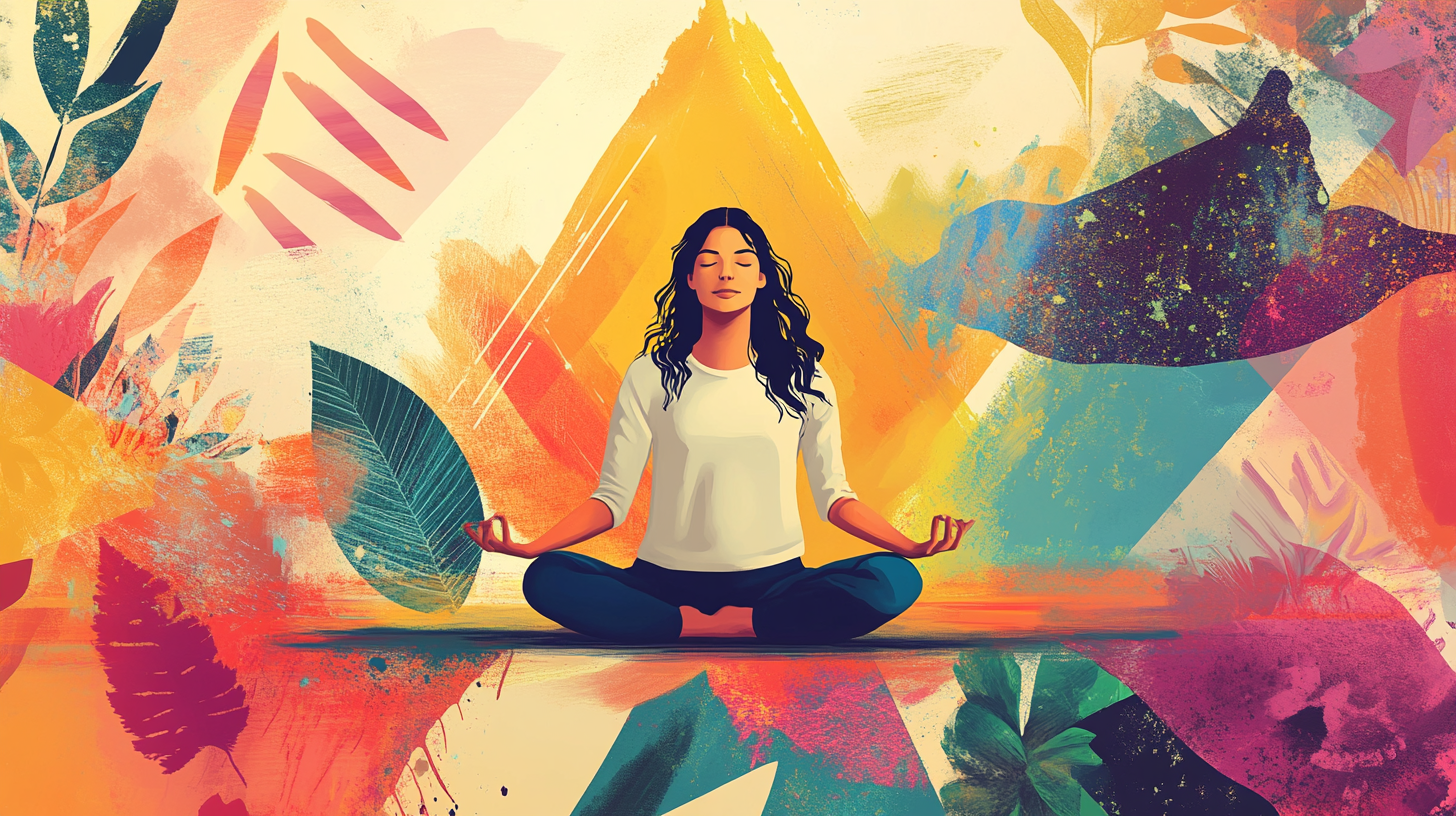 Woman meditating