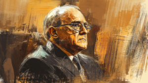 Rudy Giuliani courtroom sketch illustration