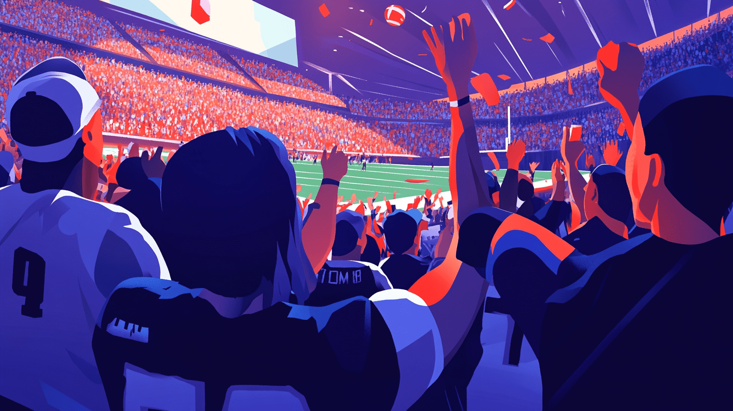 Fans at an NFL game