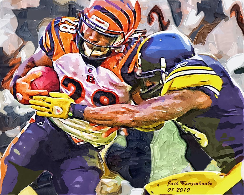 - Cincinnati Bengals Bernard Scott 28 - Pittsburgh Steelers Ryan Clark