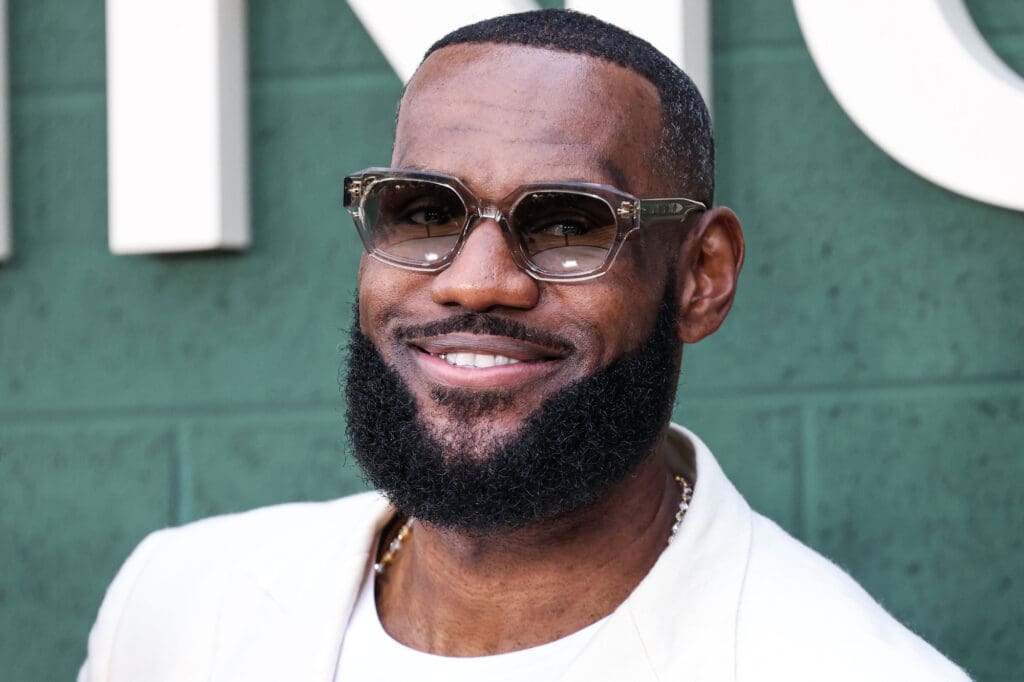 American professional basketball player LeBron James arrives at the Los Angeles Premiere Of Peacock's 'Shooting Stars' held at the Regency Village Theatre on May 31, 2023 in Westwood, Los Angeles, California, United States. (Photo by Xavier Collin/Image Press Agency)