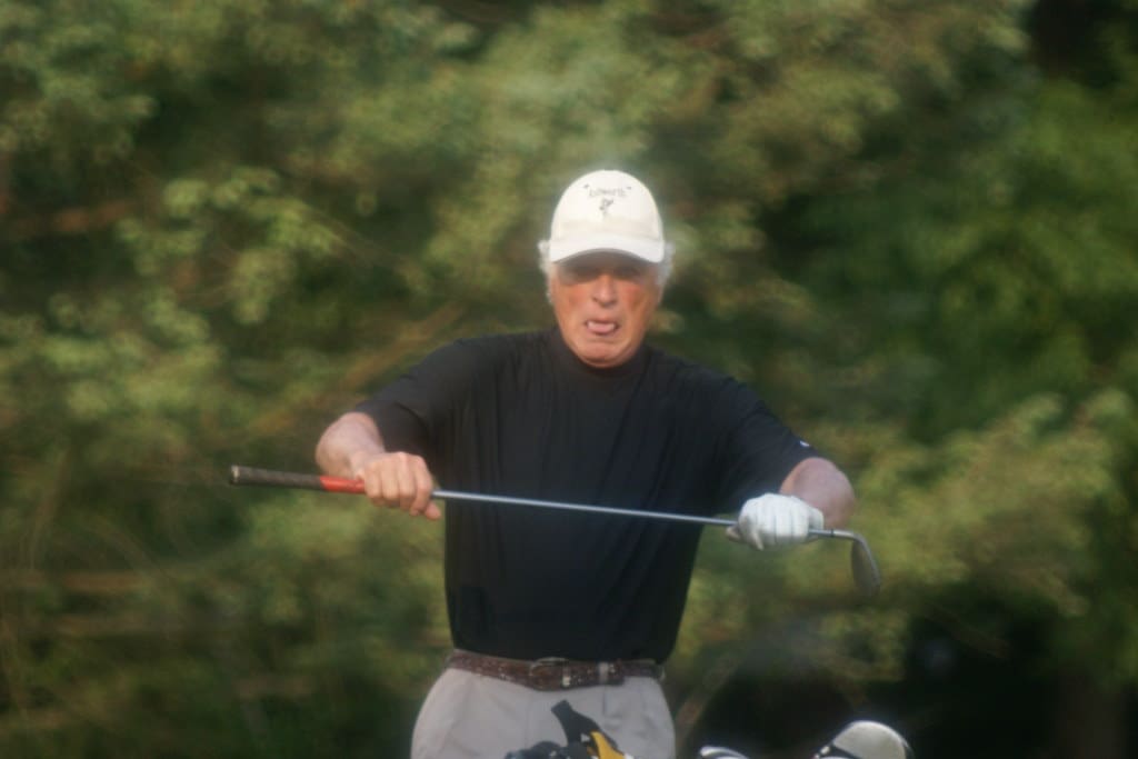 angry golfer