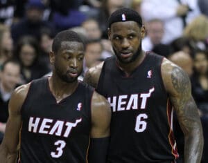 LeBron James and Dwyane Wade