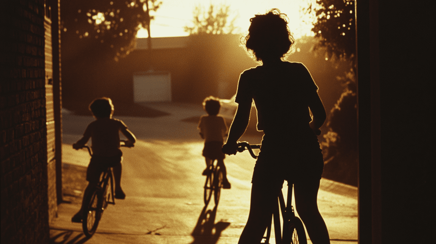 80s kids riding bikes