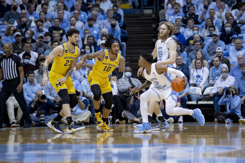 Michigan vs North Carolina basketball 2021