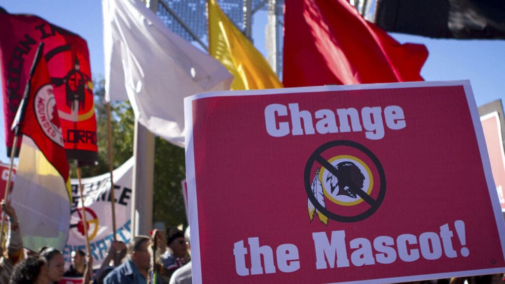 Redskins mascot protest