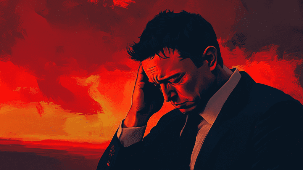 Sad Elon Musk
