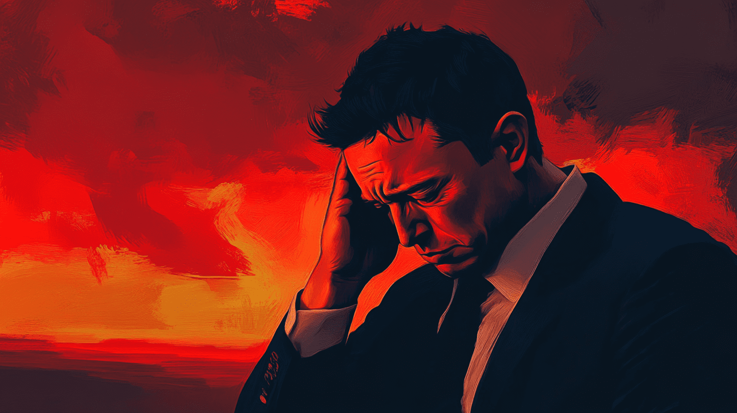 Sad Elon Musk