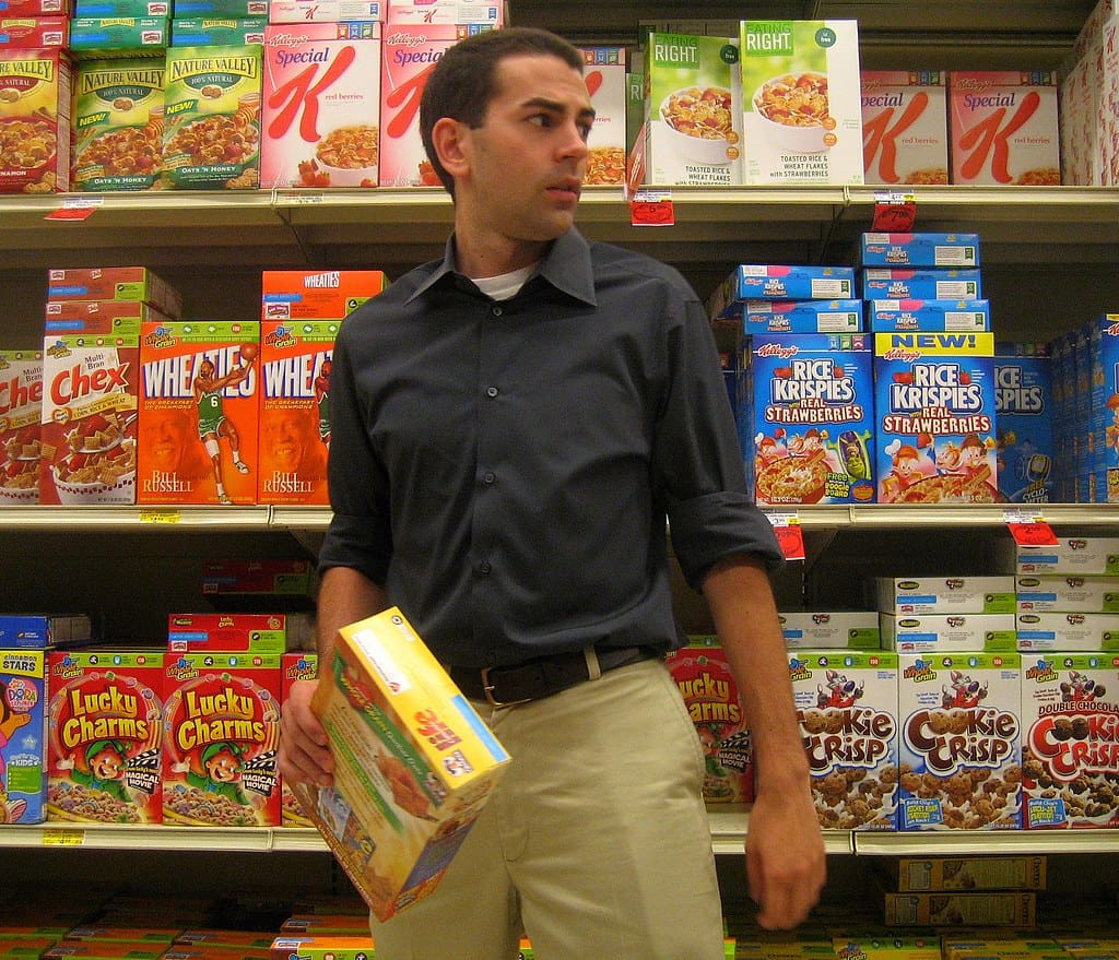 In the cereal aisle