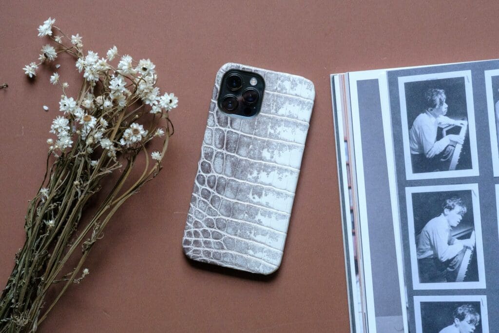 black and white iphone case