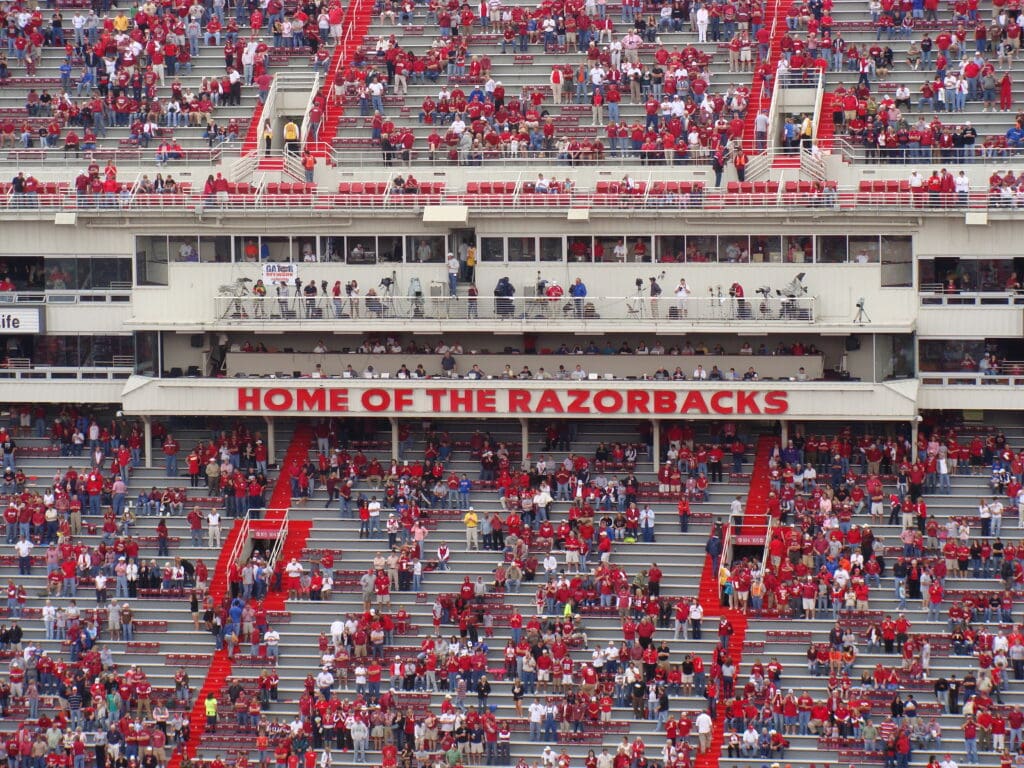 Arkansas Razorbacks Stadium on October 4, 2008