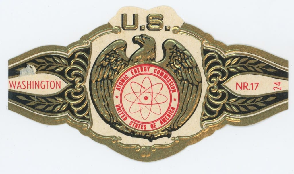 US AEC Atomic Energy Commission Cigar Band