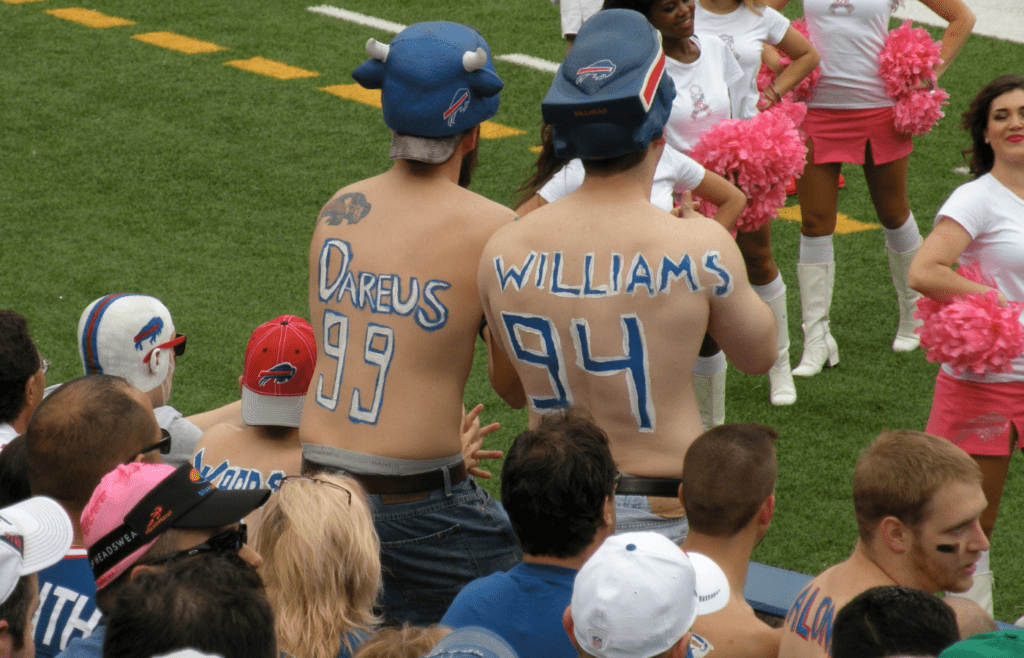 Fans Cheer on the Buffalo Bills